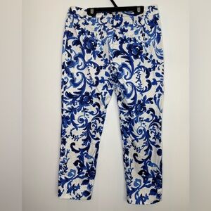 Max Mara low rise trousers 2000 Y2K pants watercolor abstract print